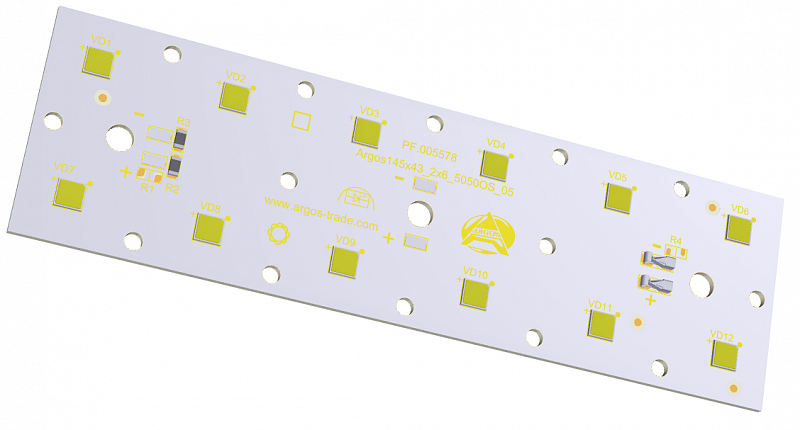 аргос-электрон MODULE 110X101 AL1.5 10X3 OSRAM 5050 Лампочки и светодиоды